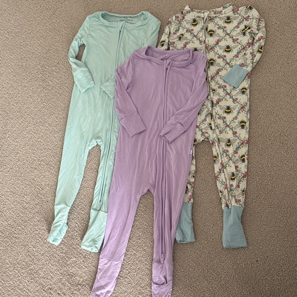 Set of THREE Posh Peanut Sleepers